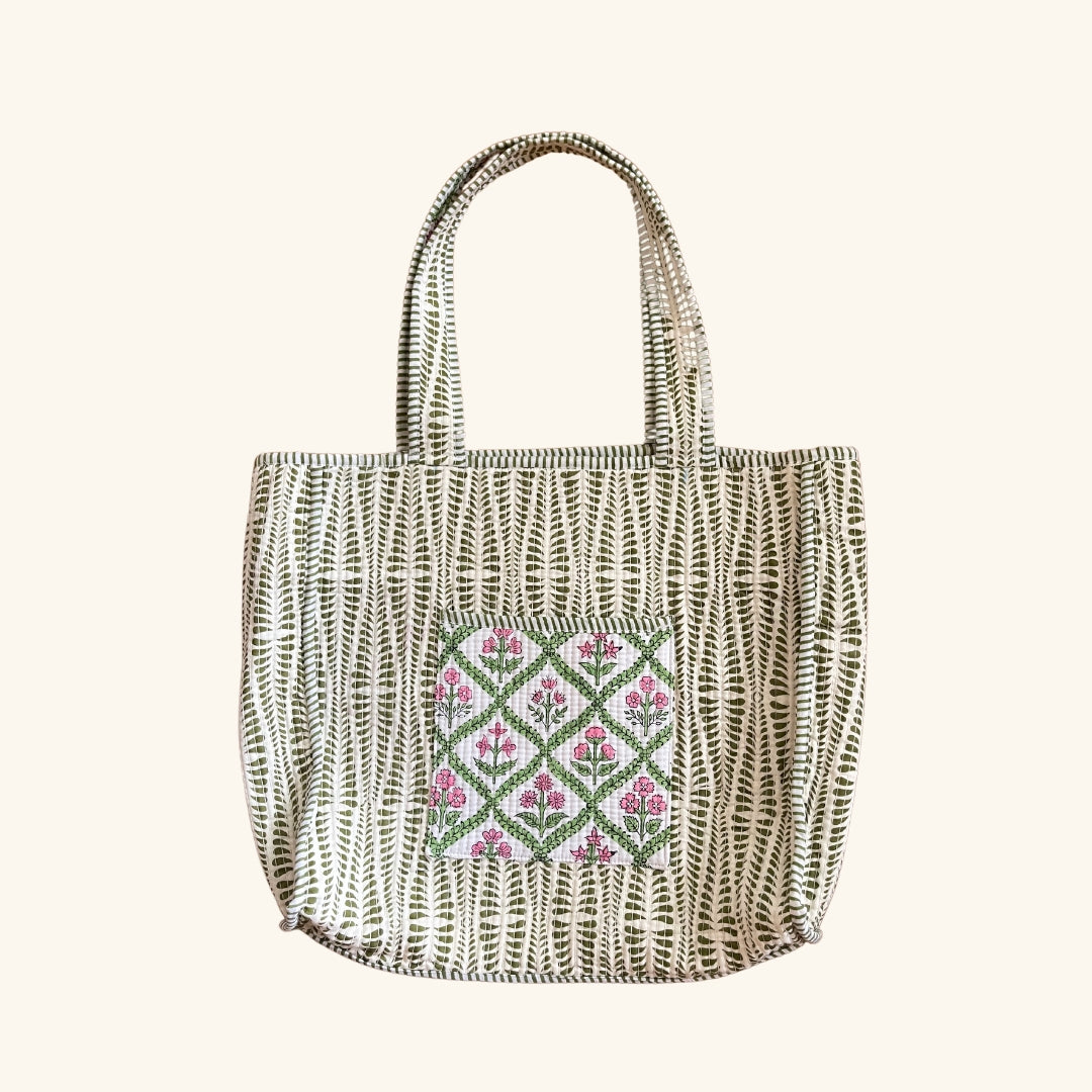 Rosemary Ruffle Tote