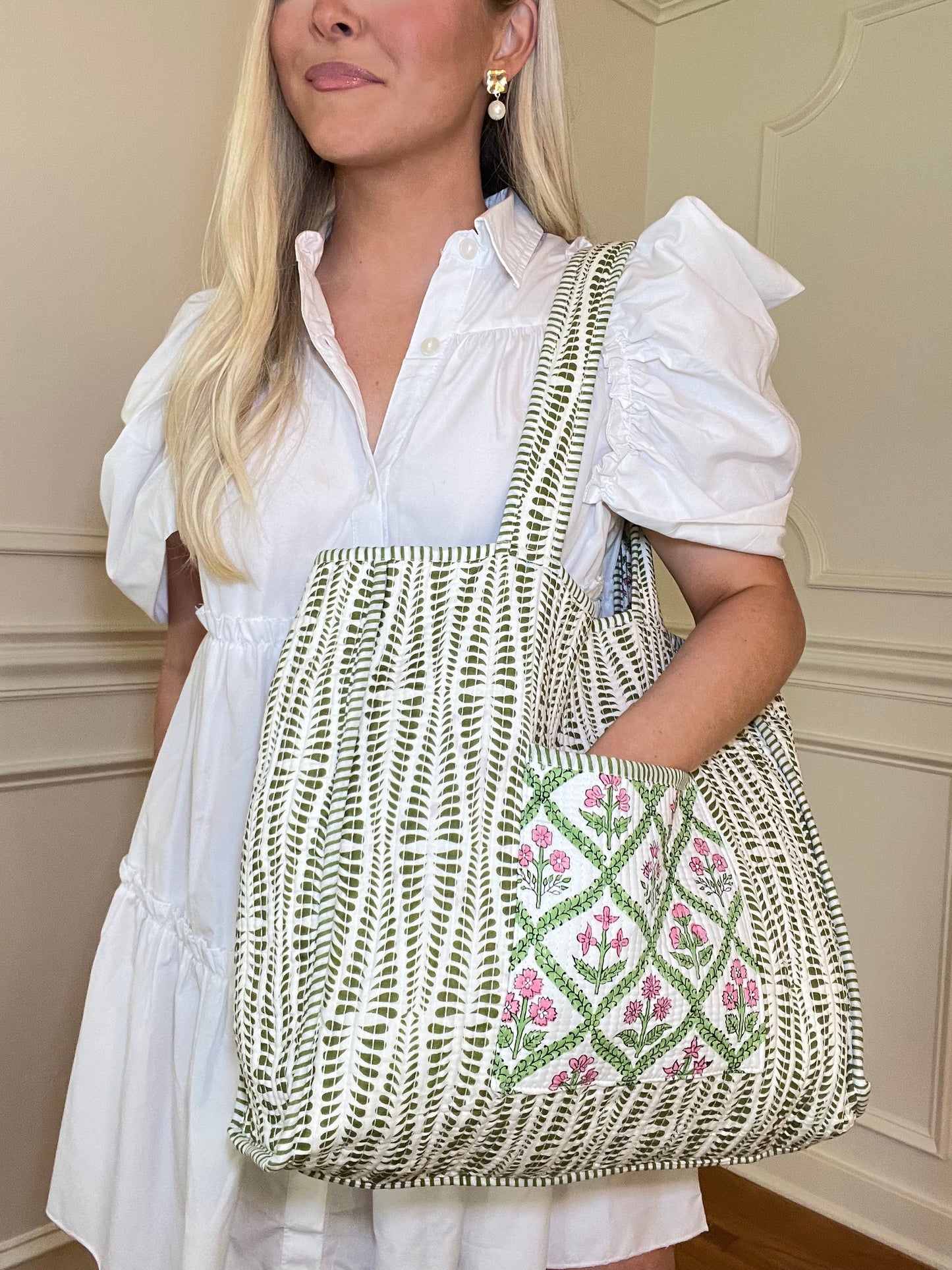 Rosemary Ruffle Tote